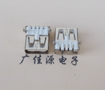 南山USB AF母座 LCP 耐高温250度280度 环保白胶芯