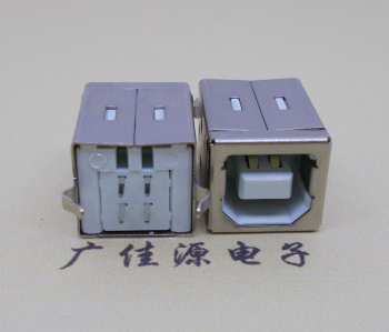 南山USB BF180度母座 打印机接口 立式直插带赛