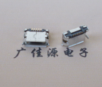 南山Micro USB卷口 B型(无柱）插板脚间距6.4普通端子