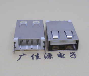 南山USB AF立式 直插 加长款17.5MM 大电流3A插座