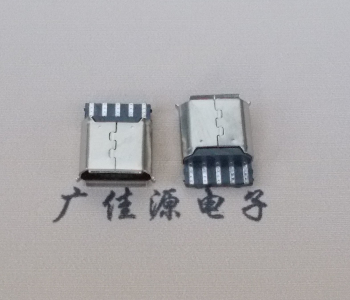 南山Micro USB5p母座焊线 前五后五焊接有后背