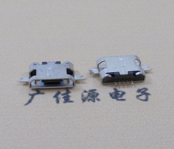南山MICRO USB B型口 两脚SMT沉板0.7/1.0/1.6直边