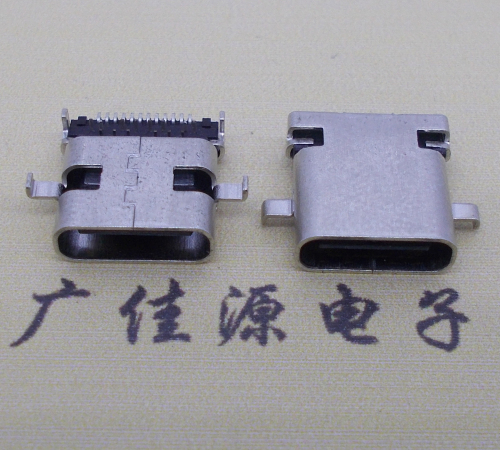南山卧式type-c24p母座沉板1.1mm前插后贴连接器